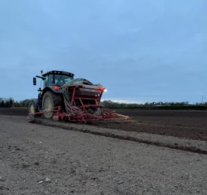 Afer sowing organic oats Kildare Farm Foods 2023