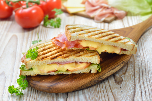 Grilled,And,Pressed,Toast,With,Smoked,Ham,,Cheese,,Tomato,Kildare FArm Foods Open Farm & Shop